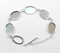 Oval Bezel Bracelet - Silver Plated
